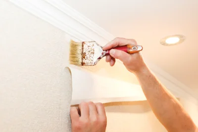 Pose de papier peint à Lebetain — revêtements muraux et toiles de verre